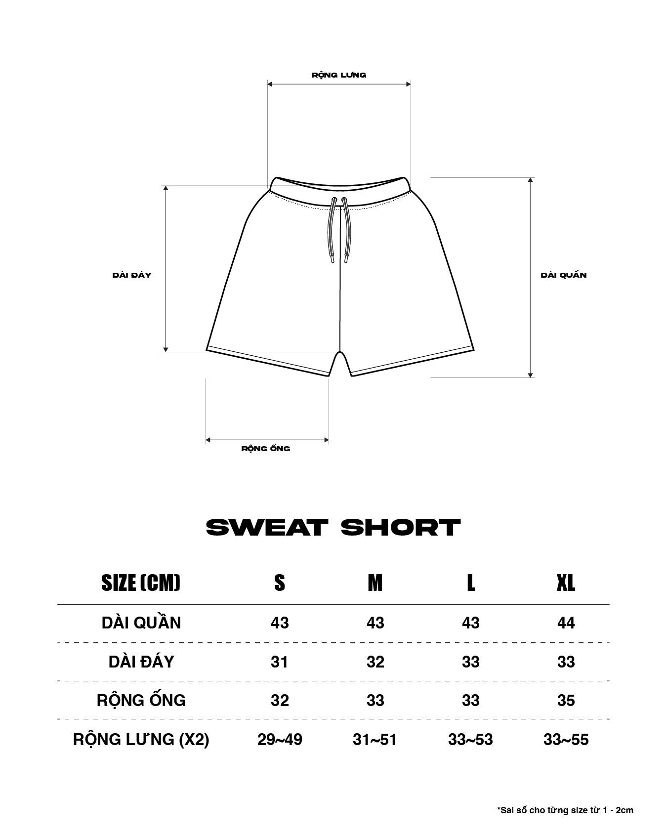 SWEAT SHORT - BLACK