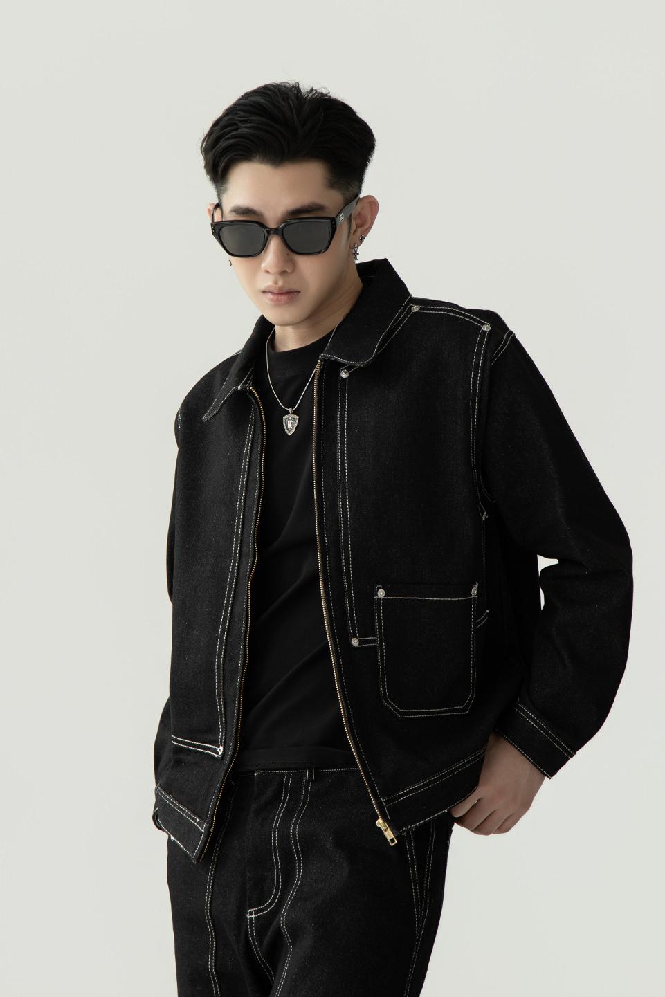 2 TYPE DENIM JACKET - WHITE