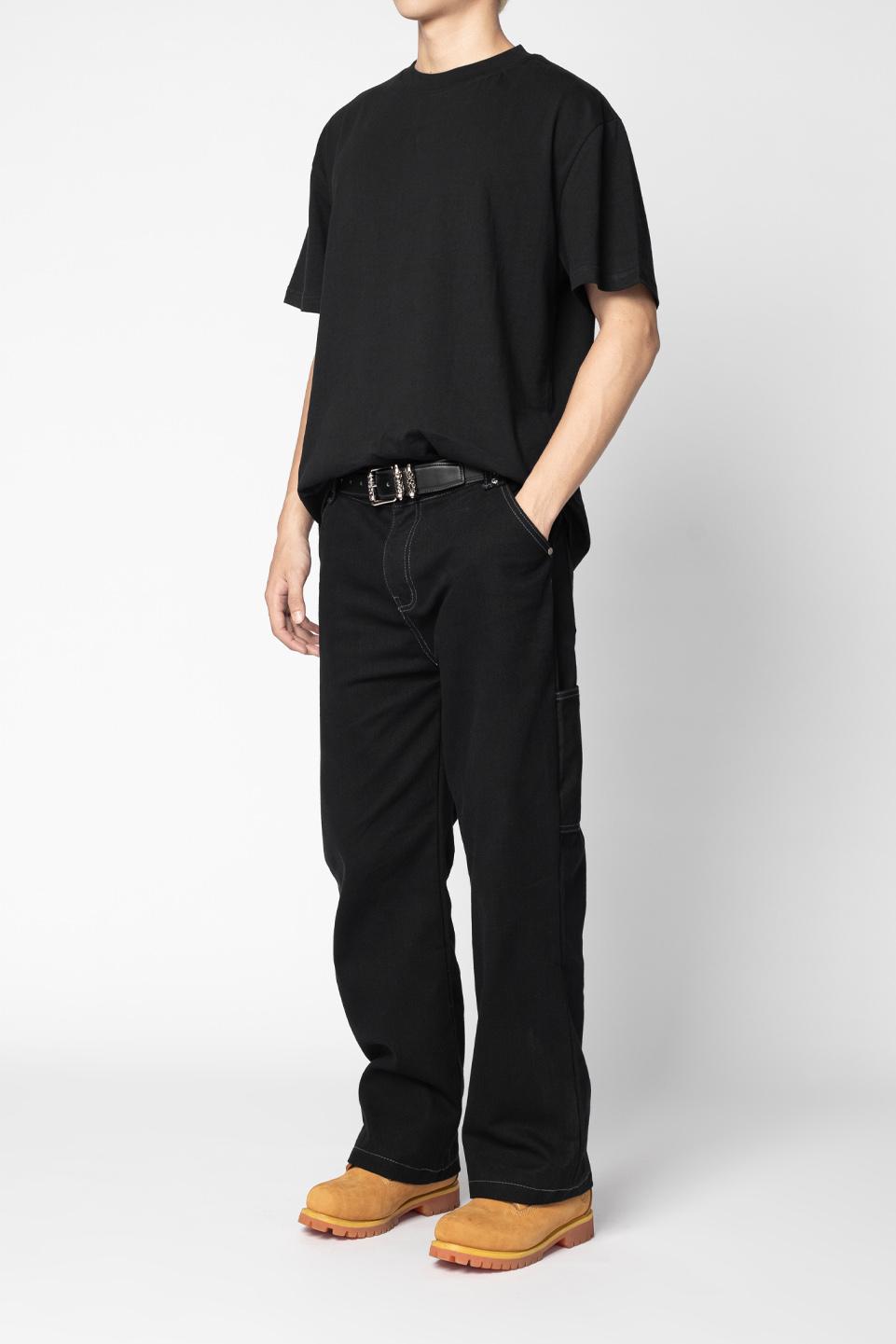 TWILL SLIM PANT V2 - BLACK