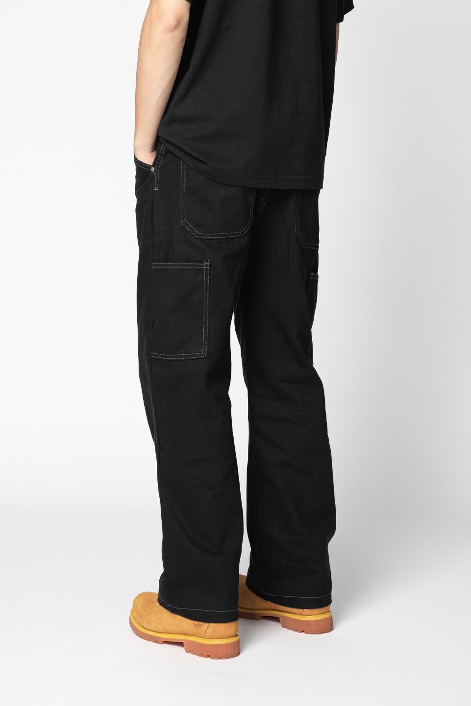 TWILL SLIM PANT V2 - BLACK