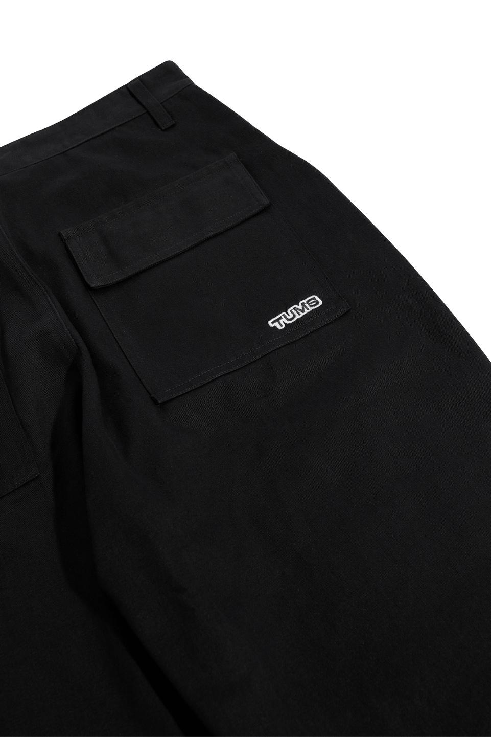 SILANTED POCKETS TROUSER - Black