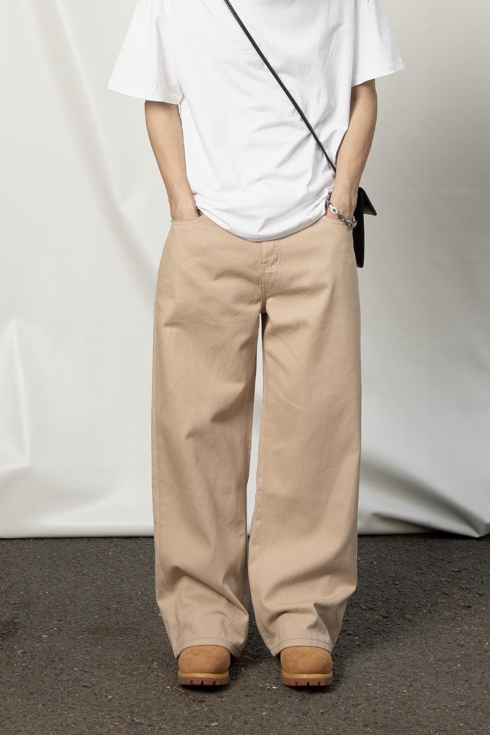 ESSENTIAL WIDELEG PANT - BEIGE