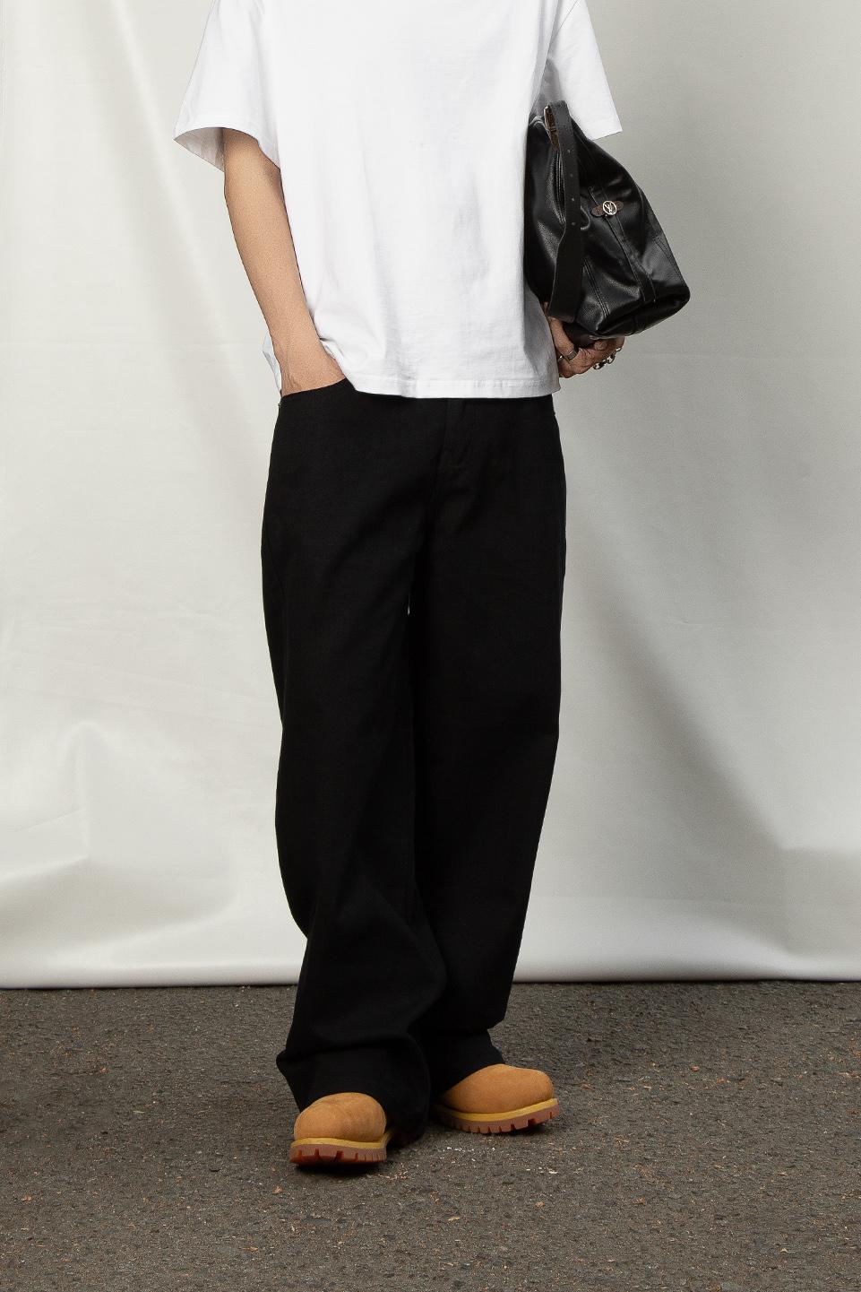 ESSENTIAL WIDELEG PANT - BLACK