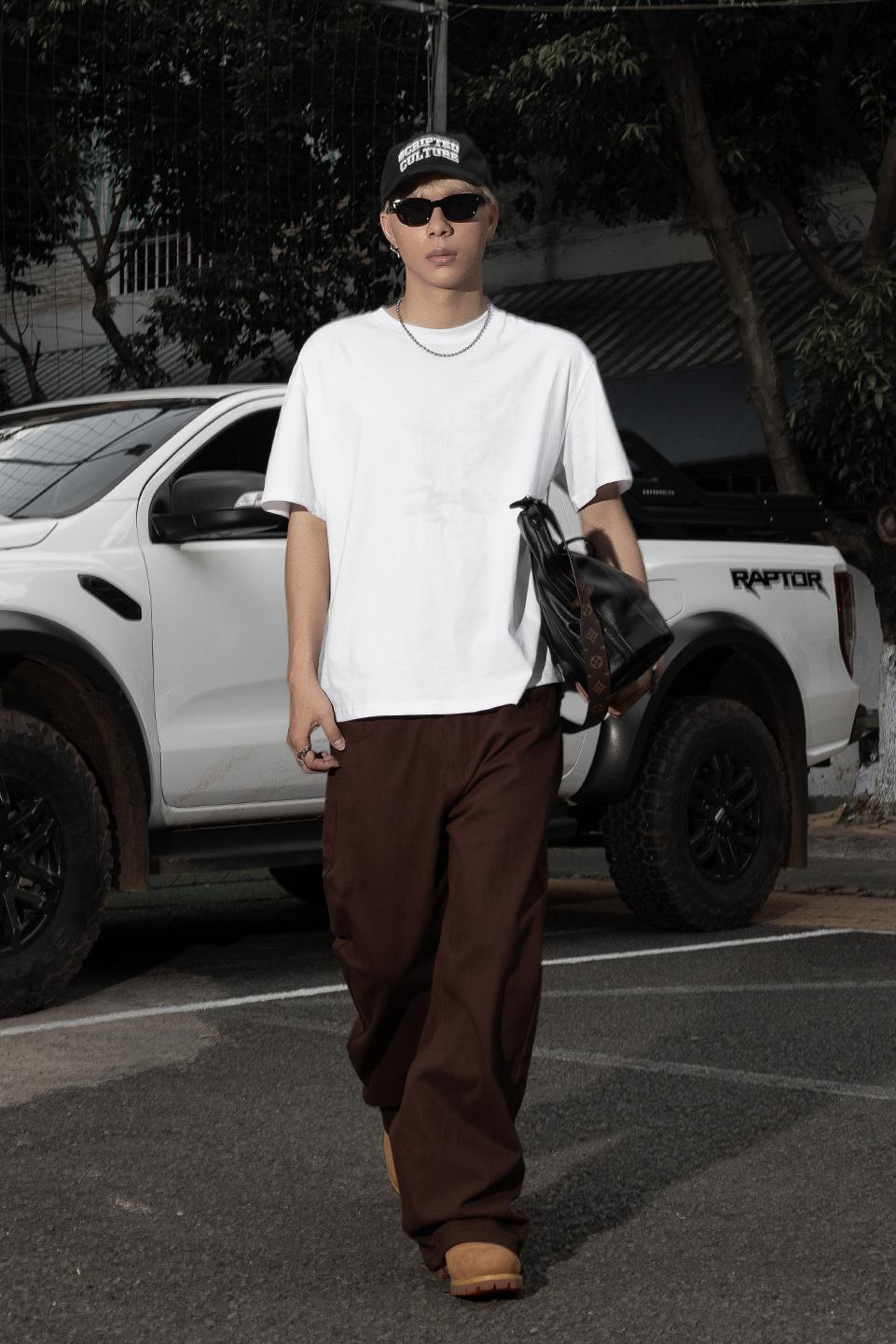 ESSENTIAL WIDELEG PANT - BROWN DERBY