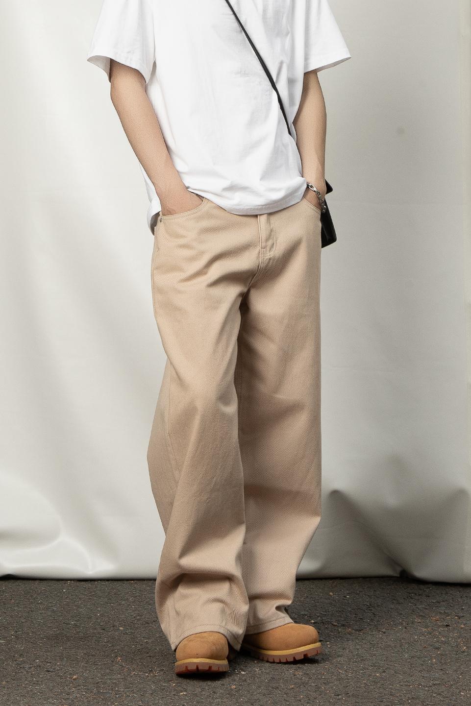 ESSENTIAL WIDELEG PANT - BEIGE