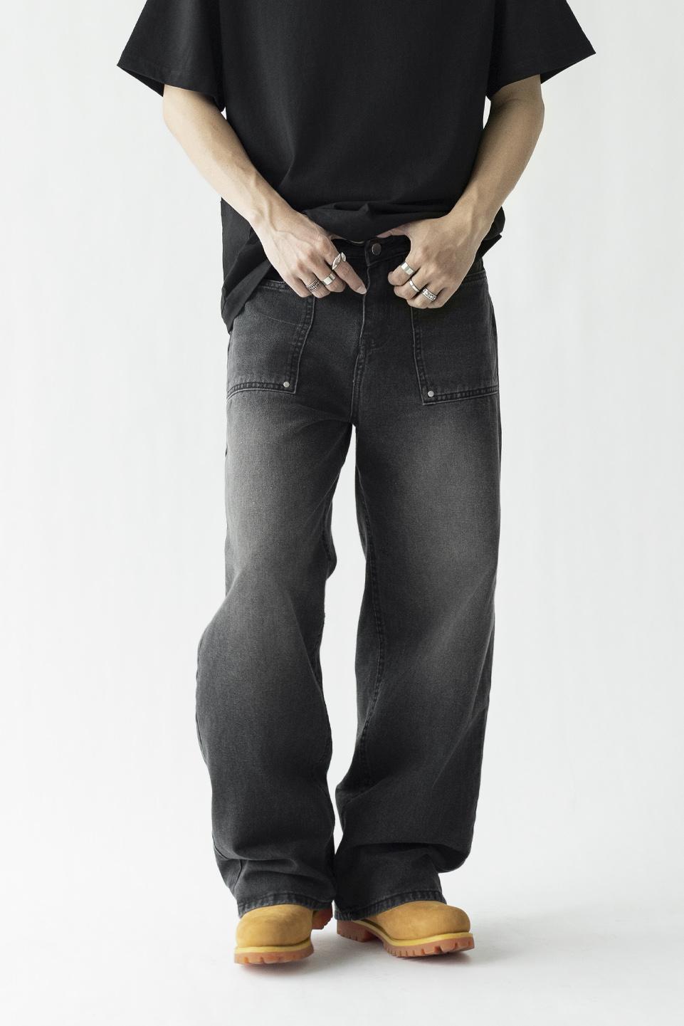 STRAIGHT DENIM - GREY SMOKE