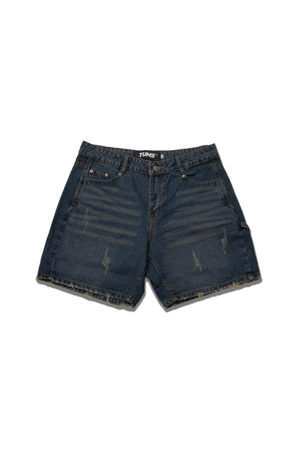 WIDE LEG DENIM SHORT - SPACE BLUE