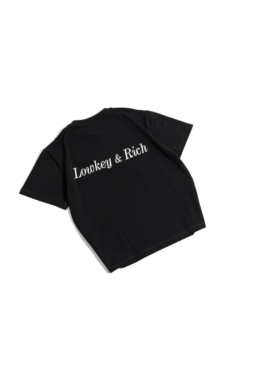 LOWKEY & RICH T-SHIRT - Black
