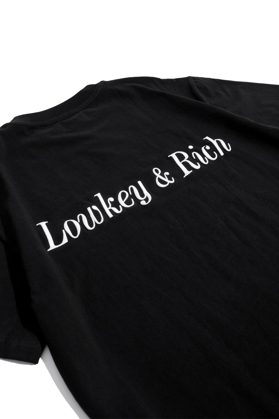 LOWKEY & RICH T-SHIRT - Black