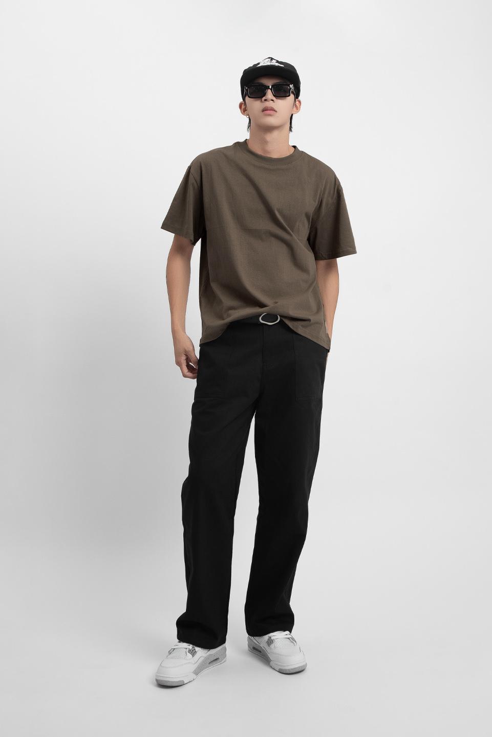 LOWKEY & RICH T-SHIRT - Pastel Brown