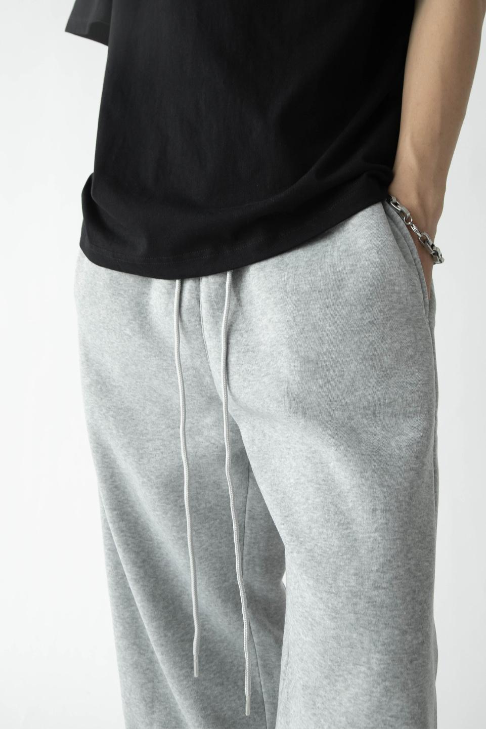 SWEAT WIDE PANT - GREY