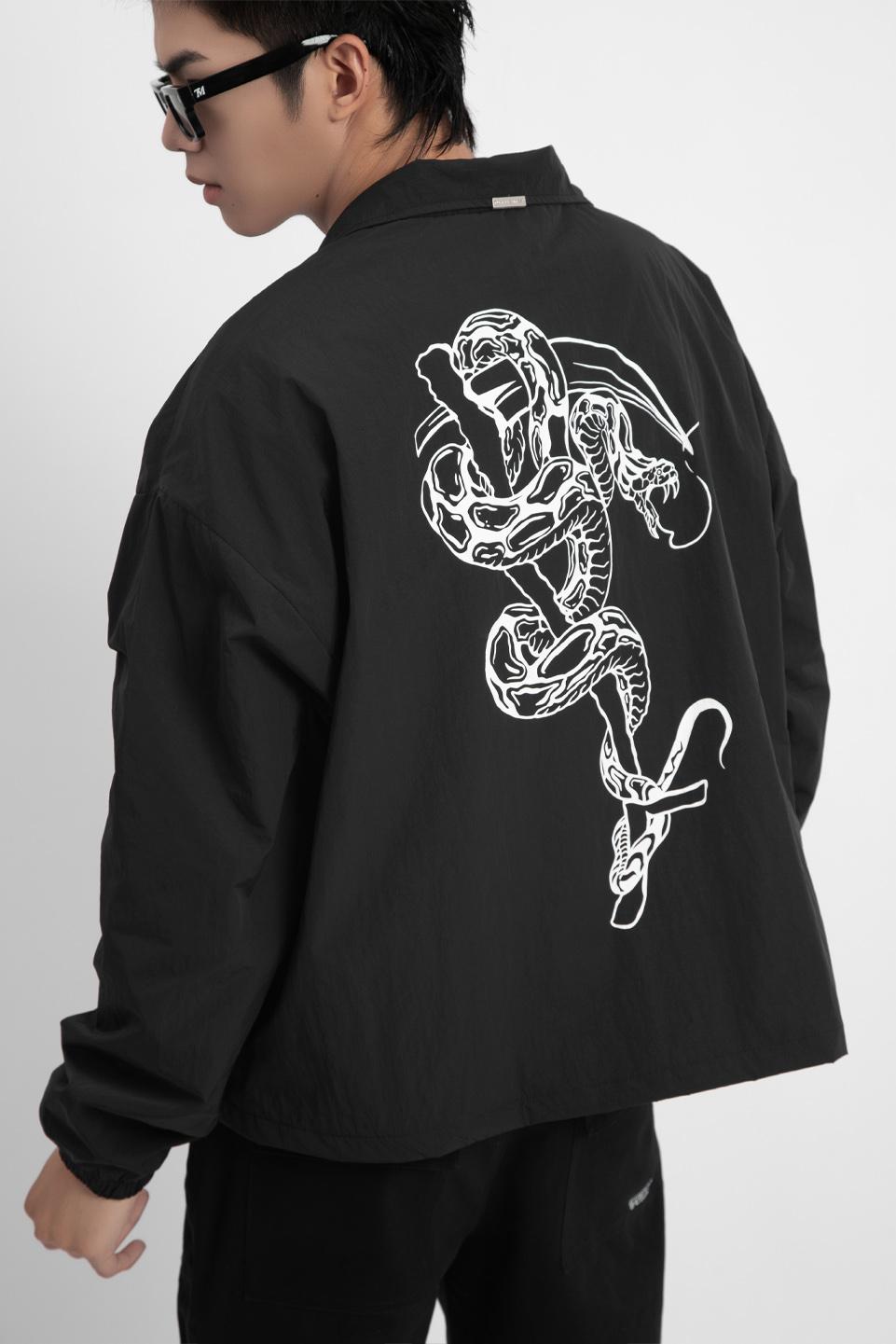 S/S COACH JACKET - Black