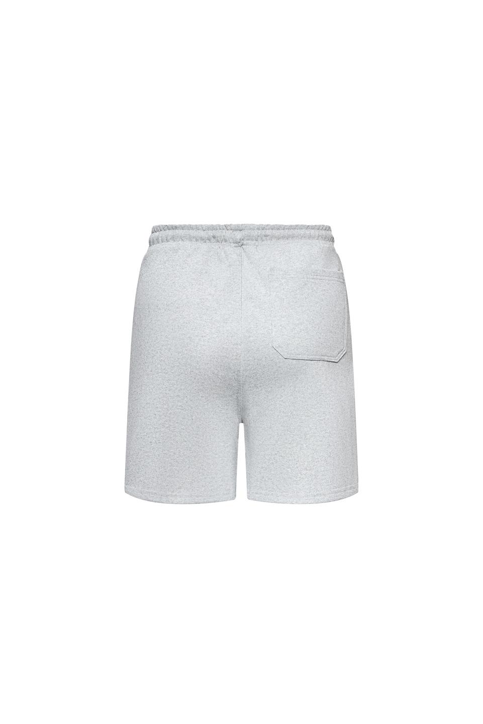 SWEAT SHORT - GREY HEATHER