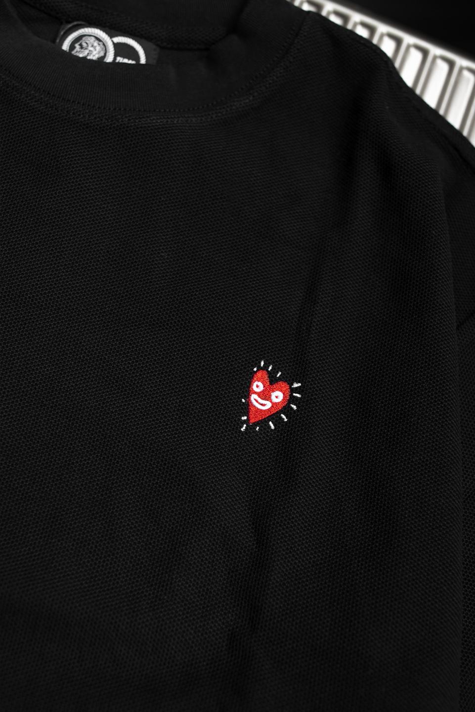 CORNY HEART TSHIRT - Black