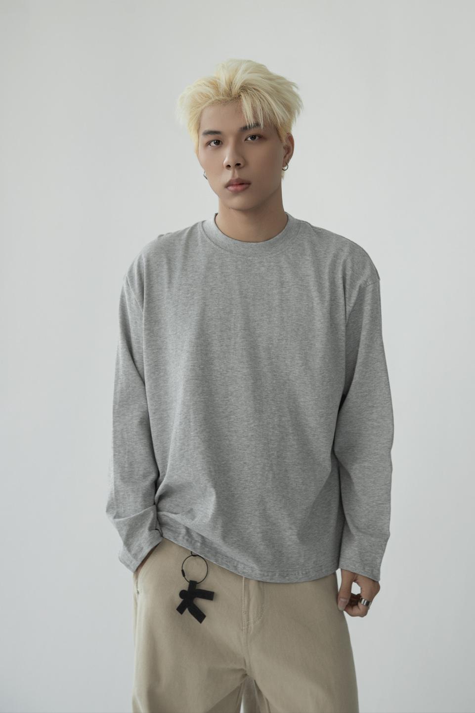 TUMS ESSENTIAL LONG SLEEVES - Grey