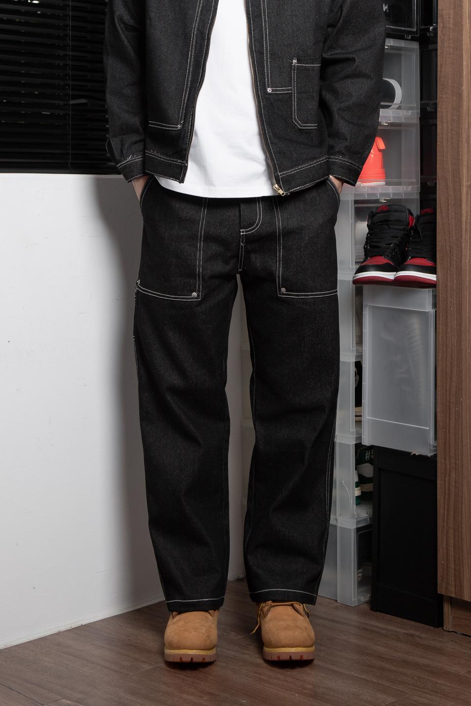 TUMS PATCH POCKET RAW DENIM - White